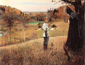 The Vision of the Boy Bartholomew by Mikhail Nesterov